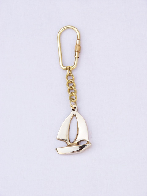 Brass Yacht key chain